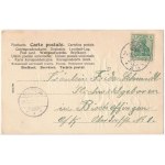 1904 Fröhliche Weihnachten / Christmas greeting art postcard with angel. Emb. litho (lyuk / pinhole...