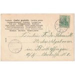 1904 Fröhliche Weihnachten / Boże Narodzenie pozdrowienia artystyczne pocztówka z aniołem. Emb. litho (lyuk / pinhole...