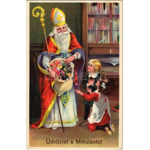 Üdvözlet a Mikulástól / Sankt Nikolaus mit Spielzeug (EK)