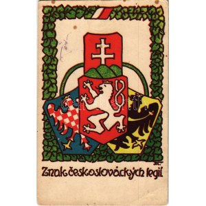 Znak Ceskoslováckych Legii / A csehszlovák légiók címere / Coat of arms of the Czechoslovak legions (EK...