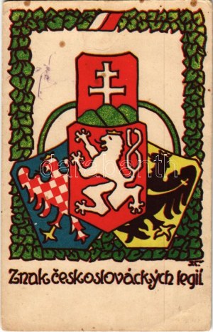 Znak československých légií / A csehszlovák légiók címere / Coat of arms of the Czechoslovak legions (EK...