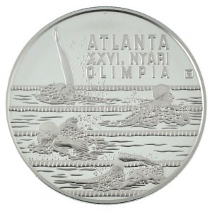 1994. 1000Ft Ag XXVI. Nyári Olimpia - Atlanta jelzett próbaveret kapszulában. Csak 50 db létezik belőle ! (31,46g/0...