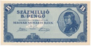 1946. 100.000.000BP T:AU / Hungary 1946. 100.000.000 B-Pengő C:AU Adamo P39