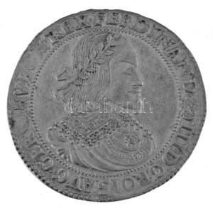 1657K-B Talar Ag III. Ferdinánd Körmöcbánya (28,42 g) T:XF / Węgry 1657K-B Thaler Ag Ferdinand III Kremnitz (28...