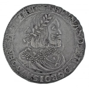 1658K-B Tallér Ag III. Ferdinánd Körmöcbánya (28,73g) T:XF,VF / Hungary 1658K-B Thaler Ag Ferdinand III Kremnitz ...