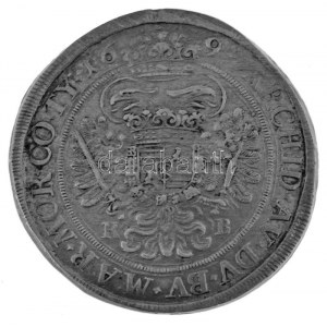 1694K-B Féltallér Ag I. Lipót Körmöcbánya (14,27g) T:VF / Hungary 1691K-B 1/2 Thaler Ag Leopold I Kremnitz (14,27g...