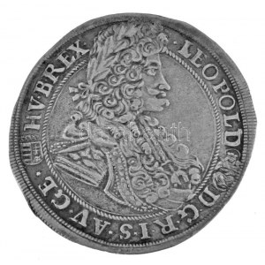 1698K-B 1/2 Tallér Ag I. Lipót Körmöcbánya (14,21g) T:XF ph. / Hungary 1698K-B Thaler Ag Leopold I Kremnitz (14,21g...