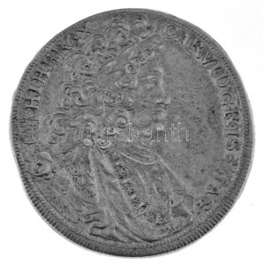 1717K-B 1/2 Tallér Ag III. Károly Körmöcbánya (14,03g) T:AU / Hungary 1717K-B 1/2 Thaler Ag Charles III Kremnitz ...