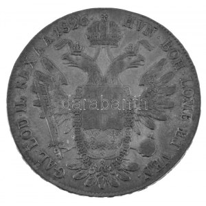 1826B Tallér Ag I. Ferenc Körmöcbánya (27,97 g) T:AU Węgry 1826B Thaler Ag Franz I Kremnitz (27,97 g) C:AU Huszár...