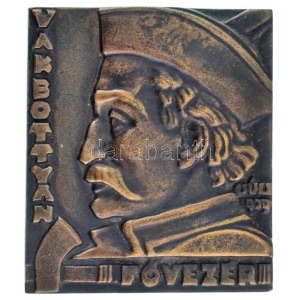 Csúcs Ferenc (1905-1999) 1939. Vak Bottyán fővezér egyoldalas bronz plakett (68x59mm) T:UNC / Hongrie 1939. ...