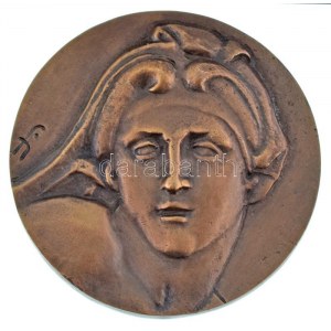 Farkas István Béla (1915-2005) DN Michelangelo kétoldalas bronz emlékérem (~86-88mm) T:AU,XF / Węgry ND ...