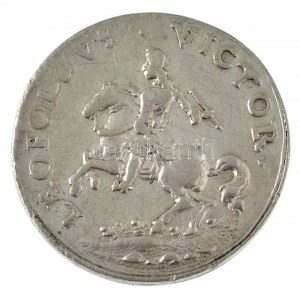 ~1655. LEOPOLDVS VICTOR / CONSILIO ET INDUSTRIA I. Lipót Pozsonyi megkoronázására készült Ag emlékérem (3,04g/17mm) T...
