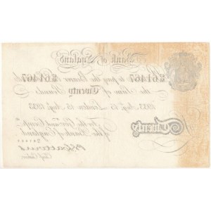 Nagy-Britannia 1933. 20P a második világháborús Bernhard művelet hamis bankjegye 47M 61467, szokásos tűnyomok T:F...