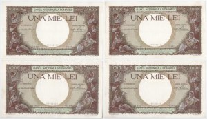 Románia 1939. 1000L (4x) sorszámkövetők 