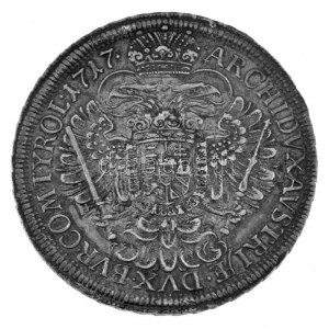 Ausztria 1717. Tallér Ag VI. Károly (28,61g) T:XF patiniert / Österreich 1717. Thaler Ag Karl VI (28,61g) C...