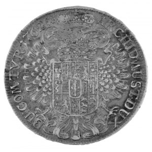 Ausztria 1762. Tallér Ag Mária Terézia Hall (27,90g) T:XF,VF patiniert, kis ph. / Österreich 1762. Thaler Ag ...