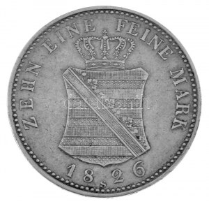 Német Államok / Szászország 1826S Tallér Ag 