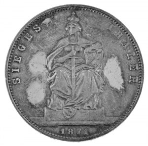 Német Államok / Poroszország 1871A Tallér Ag 