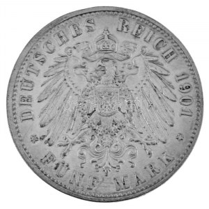 Német Államok / Poroszország 1901A 5M Ag 200 éves a királyság Berlin (28,12g) T:AU,XF patyna / German States ...