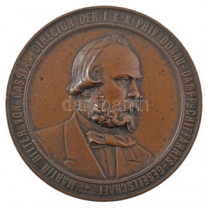Ausztria 1877. Martin Ritter von Cassian, a DDSG (Császári és Királyi Duna Gőzhajózási Társaság) igazgatója ...