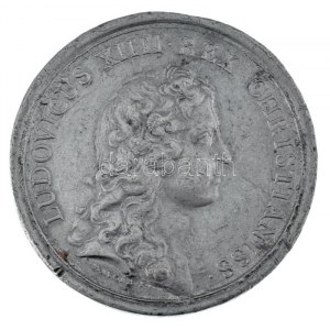 Franciaország 1658. XIV. Lajos Calais-i gyógyulására Sn emlékérem. Szign: I. Mauger (22,27g/41mm) T:VF ph. ...