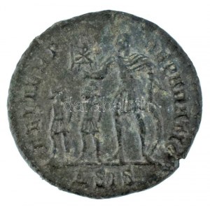 Római Birodalom / Siscia / II. Constantius 348-350. AE Follis bronzé (2,89g) T:AU,XF / Empire romain / Siscia ...