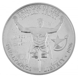 Amerikai Egyesült Államok 1996P 1$ Ag Atlantai Olimpia 1996 - Paralimpia - Kerekesszékes verseny...