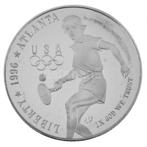 Amerikai Egyesült Államok 1996P 1$ Ag Atlantai Olimpia 1996 - Tenisz kapszulában T:PP patina ...