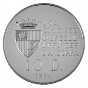 Andorre 1994. 10D Ag 