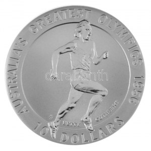 Ausztrália 1996. 10$ Ag Betty Cuthbert - Auszrália Legnagyobb Olimpikonjai T:PP Australien 1996. 10 Dollars Ag ...