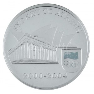 Ausztrália 2004. 5D Ag Sydney-től Athénig a 2004-es Olimpia T:PP Australia 2004. 5 Dollars Ag Sydney to Athens ...