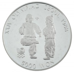 Corée du Sud 1987. 5000W Ag 