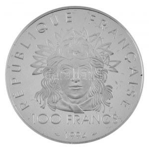 Francja 1994. 100Fr Ag Lillehammer Téli Olimpia - Gerelyhajítás T:PP Francja 1994. 100 Francs Ag ...