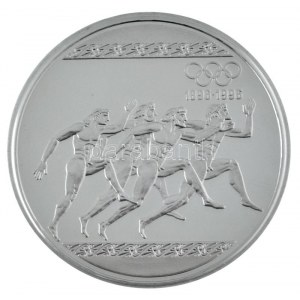 Görögország 1996. 10.000Dr Ag Az Olimpia 100. évfordulója - Futók T:PP Grecja 1996. 10.000 Drachmai Ag ...