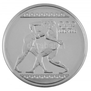 Görögország 1996. 10.000Dr Ag Az Olimpia 100. évfordulója - Birkózók T:PP Grecja 1996. 10.000 Drachmai Ag ...