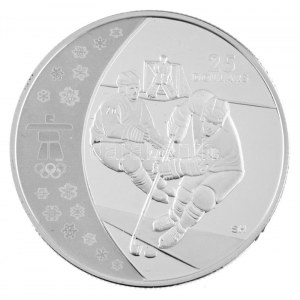 Kanada 2007. 25$ Ag A vancouveri Téli Olimpia 2010 / Jégkorong forgalomba nem került, részben hologramos emlékérme....