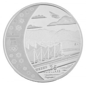 Kanada 2008. 25$ Ag A vancouveri Téli Olimpia 2010 / Vancouver forgalomba nem került, részben hologramos emlékérme...