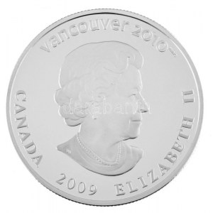 Kanada 2009. 25$ Ag A vancouveri Téli Olimpia / Sífutás forgalomba nem került, részben hologramos emlékérme...