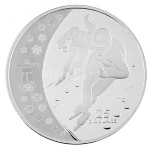 Kanada 2009. 25$ Ag A vancouveri Téli Olimpia / Gyorskorcsolya forgalomba nem került, részben hologramos emlékérme ...