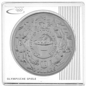 Sierra Leone 2006. 10$ Ag Torinói Téli Olimpia 2006 - Olimpiai láng kapszulában T:PP kis patina / Sierra Leone 2006....