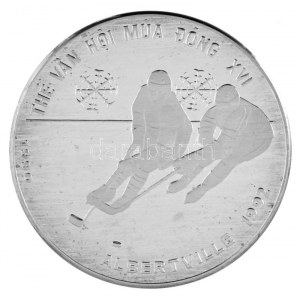 Vietnám 1989. 100D Ag 1992 Téli Olimpia - Albertville T:PP / Vietnam 1989. 100 Dong Ag 1992 Winter Olympics ...