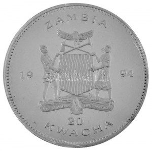 Zambia 1994. 20K Ag 