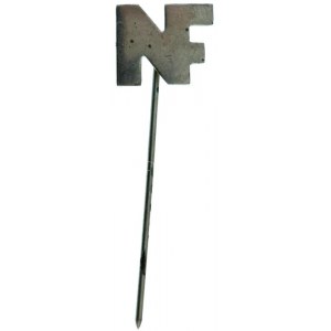 ~1936-1939. Nemzeti Front fém pártjelvény (11x13,5mm) T:XF kis korrózió / Ungarn ~1936-1939. Nationale Front...