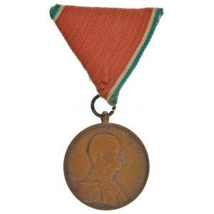 1939. Magyar Bronz Vitézségi Érem bronz kitüntetés mellszalaggal T:XF ph, kis patina / Hongrie 1939. ...