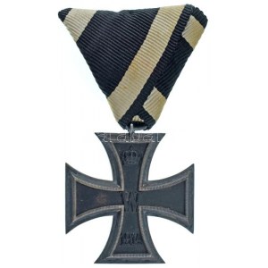 Német Birodalom 1914. Vaskereszt 2. osztály kitüntetés mellszalagon T:AU,XF kis korrózió Impero tedesco 1914. ...