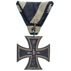 Német Birodalom 1914. Vaskereszt 2. osztály kitüntetés mellszalagon T:XF Deutsches Reich 1914. Eisernes Kreuz 2. Klasse...