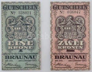 Ausztria / Braunau hadifogolytábor 1915. 1K 