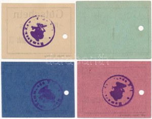 Német Birodalom / Strassburg hadifogolytábor - Rumänenkommando XI-XII ~1914-1918. 2pf - 50pf (4xklf), bélyegzésekkel...