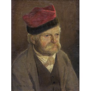 Skoczylas Władysław, PORTRET WETERANA, OK. 1905-1910