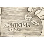 Magyarország, Románia, Bulgária fameszetű térképe a Boszporusszal és a Dardanellákkal. Megjelent, Michael Servetus...